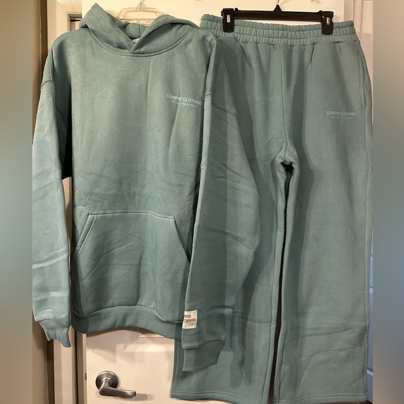 COMFRT “You Matter” Bundle in Jade!!! Hoodie & Straight Leg Sweatpants in XL - Picture 15 of 16